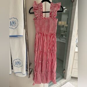Hill House Red and White Nap Dress